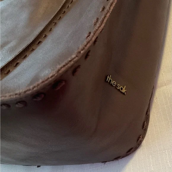 The Sak Rich Brown Los Feliz Leather Shoulder Bag NWOT - Picture 2 of 6